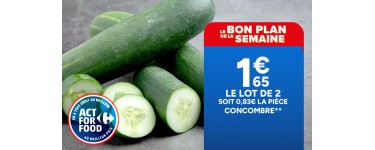 Carrefour: Concombre lot de 2 &agrave; 1,65&euro;