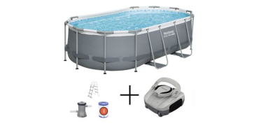 Cdiscount: Kit piscine hors sol BESTWAY Steel Pro MAX 427x250 cm + robot nettoyeur &agrave; 399,99&euro;