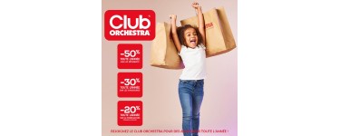 Orchestra: -50% sur les v&ecirc;tements pour les membres du Club Orchestra