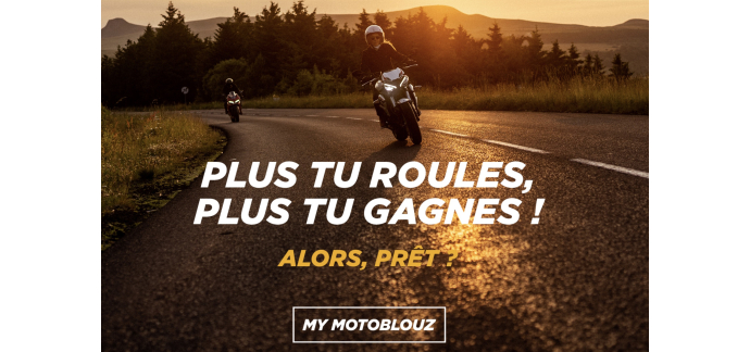 Motoblouz: Programme fid&eacute;lit&eacute; My Motoblouz : 1&euro; = 1 point, 50 pts de bienvenue, bons d'achat de 5&euro; &agrave; 45&euro;