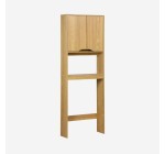 Sweeek: Meuble WC vintage bois frêne 64x20x180cm à 71,99€ (au lieu de 89,99€)