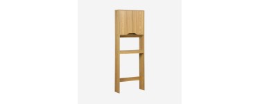 Sweeek: Meuble WC vintage bois fr&ecirc;ne 64x20x180cm &agrave; 71,99&euro; (au lieu de 89,99&euro;)