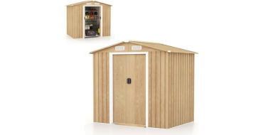 Cdiscount: COSTWAY Abri de jardin m&eacute;tal galvanis&eacute; 2,78 m&sup2;, portes coulissantes &agrave; 219,99&euro; (au lieu de 341,99&euro;)