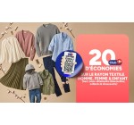Carrefour: 20% d&rsquo;&eacute;conomies sur le rayon textile homme, femme et enfant en exclusivit&eacute; sur l'application mobile
