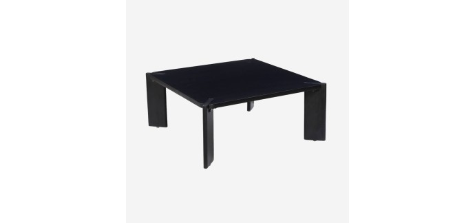 Sweeek: Table basse exotique bois massif manguier 80x80cm &agrave; 119,99&euro; (au lieu de 149,99&euro;)