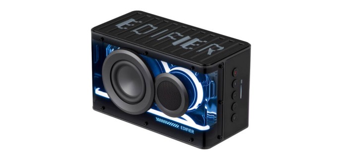 JoyBuy: Enceinte Bluetooth portable Edifier QD25 - 25 W, effets lumineux, autonomie 15h &agrave; 44,99&euro;