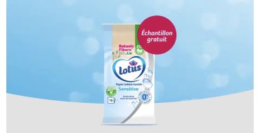 Lotus: &Eacute;chantillon gratuit de papier toilette humide Lotus