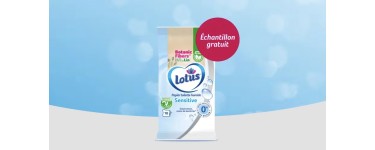 Lotus: &Eacute;chantillon gratuit de papier toilette humide Lotus