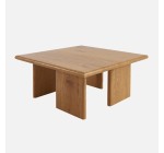 Sweeek: Table basse carrée MDF effet chêne 80x80x36cm à 116,99€ (au lieu de 129,99€)