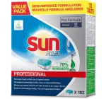 JoyBuy: Tablettes lave-vaisselle SUN Professionnal Tout-en-1 X102 à 14,4€ (au lieu de 23,99€)