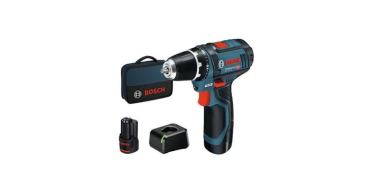 Cdiscount: Perceuse-visseuse Bosch Professional GSR 12V-15 + 2 batteries 2,0Ah + Chargeur à 94,9€
