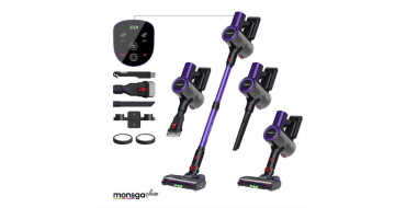 JoyBuy: MonsgaClean M100 Aspirateur sans fil sur pied - 55 000 Pa, 50 min &agrave; 59,99&euro; (au lieu de 169,99&euro;)