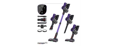 JoyBuy: MonsgaClean M100 Aspirateur sans fil sur pied - 55 000 Pa, 50 min &agrave; 59,99&euro; (au lieu de 169,99&euro;)