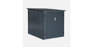 Sweeek: Abri &agrave; v&eacute;lo 2 v&eacute;los, acier galvanis&eacute; gris, 142x198x157 cm &agrave; 239,99&euro; (au lieu de 299,99&euro;)