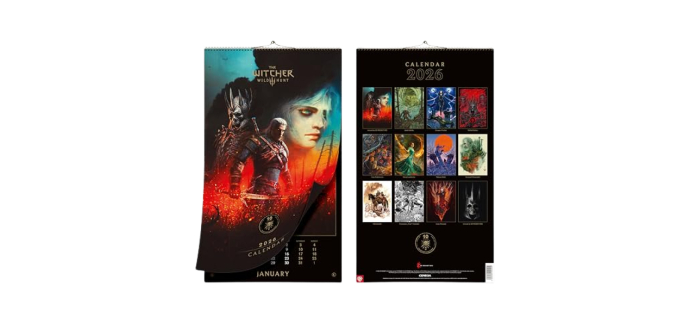 Amazon: Calendrier 2026 The Witcher 3 10e Anniversaire &agrave; 18,95&euro; (au lieu de 26,99&euro;)
