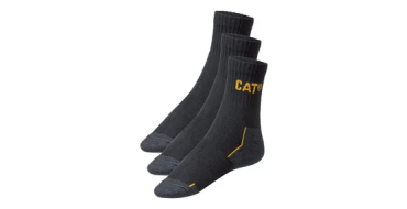 LIDL: Caterpillar Lot de 3 paires de chaussettes homme - 81% coton, tailles 39-50 à 4,99€ (au lieu de 16€)