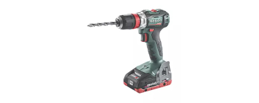 Screwfix: Perceuse-visseuse sans fil Metabo BS 18 L BL Q 18V brushless avec 2 batteries 4Ah &agrave; 303,59&euro;