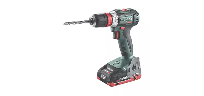 Screwfix: Perceuse-visseuse sans fil Metabo BS 18 L BL Q 18V brushless avec 2 batteries 4Ah &agrave; 303,59&euro;