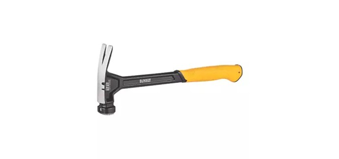 Screwfix: Marteau arrache-clou monobloc DeWalt XP table quadrill&eacute;e 22oz (0,62kg) &agrave; 29,31&euro; (au lieu de 34,49&euro;)