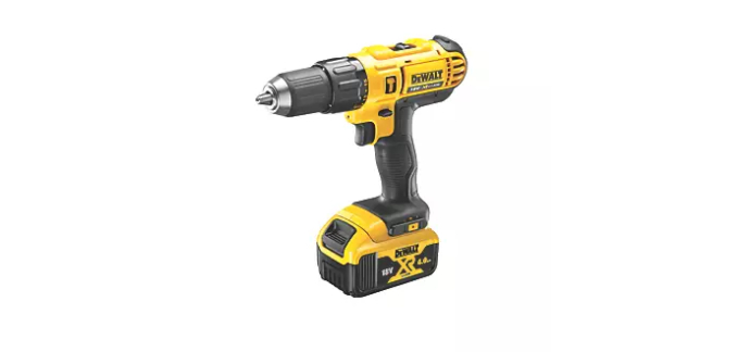 Screwfix: Perceuse visseuse &agrave; percussion DeWalt DCD776M1T-QW 18V 4Ah &agrave; 178,49&euro; (au lieu de 209,99&euro;)