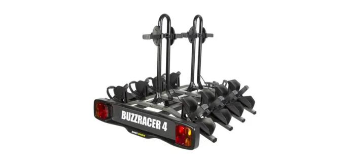 Cdiscount: Porte-v&eacute;lo BUZZRACK BUZZRACER 4 - 4 v&eacute;los, acier &agrave; 279,90&euro; (au lieu de 429,89&euro;)