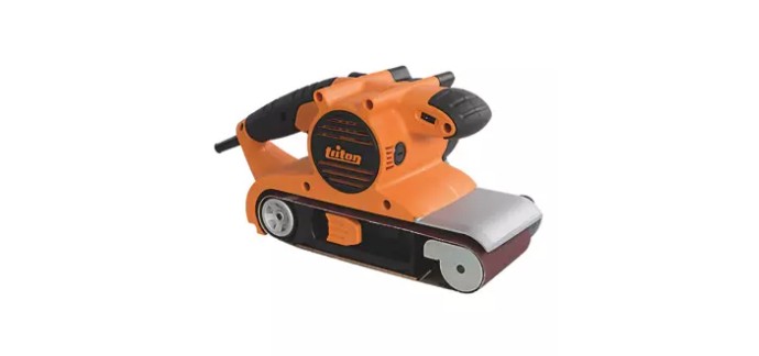 Screwfix: Ponceuse à bande filaire Triton T41200BS 100mm 1200W à 159,99€ (au lieu de 199€)