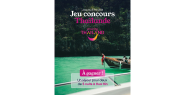 Ovoyages: 1 s&eacute;jour de 5 nuits pour 2 &agrave; Hua Hin (2500&euro;) &agrave; gagner