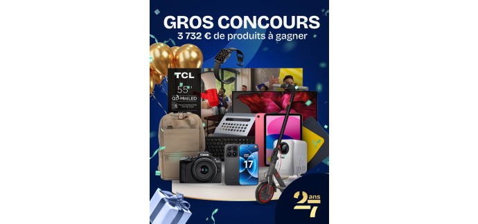 Rue du Commerce: 1 lot high-tech : Xiaomi 17, Canon EOS R50, TV TCL 55"    et plus (valeur : 3 732&euro;) &agrave; gagner