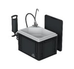 LIDL: CRIVIT Lavabo mobile - 5L eau propre, 5L eaux us&eacute;es, pompe manuelle &agrave; 34.99&euro; (au lieu de 39.99&euro;)