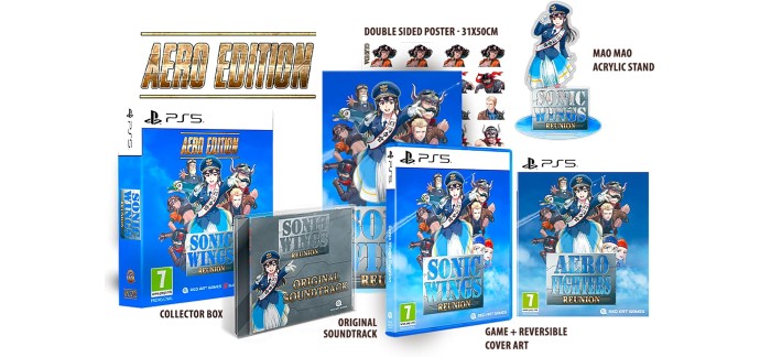 Amazon: Sonic Wings Reunion Collector (PS5) &agrave; 62,42&euro; (au lieu de 69,99&euro;)