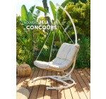 Hesperide: 1 fauteuil &oelig;uf suspendu DILMAU + pied PANAO (valeur  248&euro;) &agrave; gagner