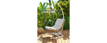 Hesperide: 1 fauteuil &oelig;uf suspendu DILMAU + pied PANAO (valeur  248&euro;) &agrave; gagner