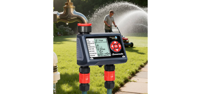 JoyBuy: DEWENWILS Programmateur d'arrosage automatique 2 sorties &agrave; 34,99&euro; (au lieu de 49,99&euro;)
