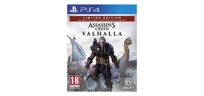 Amazon: Assassin's Creed Valhalla &Eacute;dition Limit&eacute;e (PS4) &agrave; 30,03&euro; (au lieu de 39,99&euro;)