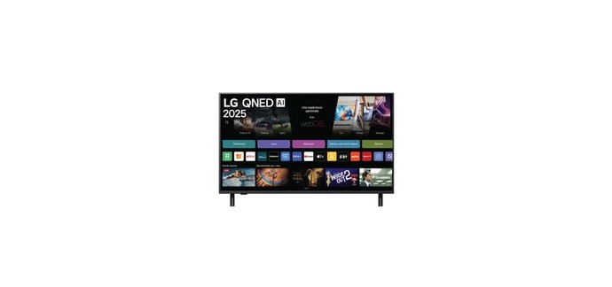 Conforama: T&eacute;l&eacute;viseur QLED LG 43QNED82A6B - UHD 4K 43 pouces &agrave; 399,99&euro; (au lieu de 449,99&euro;)