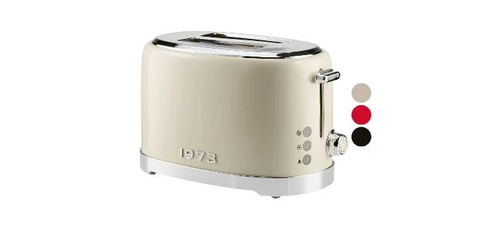 LIDL: Grille-pain double SILVERCREST Retro 1973 - 6 niveaux, 980W &agrave; 19.99&euro; (au lieu de 24.99&euro;)