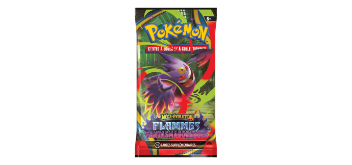Fnac: Booster Pok&eacute;mon ME02 Flammes Fantasmagoriques (Physique) &agrave; 5,99&euro; (au lieu de 6,99&euro;)
