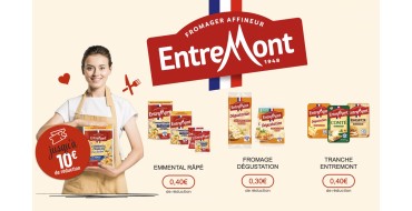 Entremont: Bons de r&eacute;duction Entremont &agrave; imprimer : jusqu'&agrave; 10&euro; de r&eacute;duction sur vos fromages