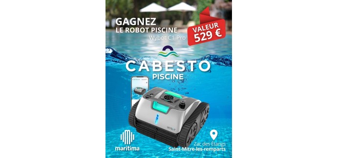 Cabesto: 1 robot piscine Wybot C1 Pro (valeur  529&euro;) &agrave; gagner