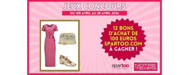 Notre Temps: 12 bons d'achat de 100&euro; SPARTOO.COM &agrave; gagner
