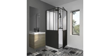 Cdiscount: Cabine de douche GELCO 90x90x220 Style Industriel Noir &agrave; 679,99&euro; (au lieu de 799&euro;)
