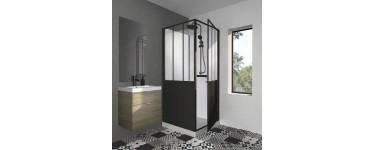 Cdiscount: Cabine de douche GELCO 90x90x220 Style Industriel Noir &agrave; 679,99&euro; (au lieu de 799&euro;)