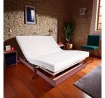 Cdiscount: Ensemble relaxation matelas + sommier &eacute;lectrique 140x190 - Mousse - Ferme - TALCA &agrave; 579,99&euro;
