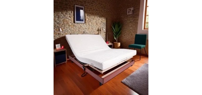 Cdiscount: Ensemble relaxation matelas + sommier &eacute;lectrique 140x190 - Mousse - Ferme - TALCA &agrave; 579,99&euro;