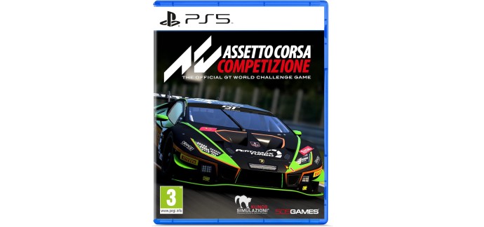 Amazon: Assetto Corsa Competizione Standard Edition (PS5) &agrave; 16,60&euro; (au lieu de 23,24&euro;)