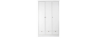 Cdiscount: Armoire LANDWOOD 18 - 3 portes, 120x51x200 cm &agrave; 259,99&euro; (au lieu de 299,99&euro;)