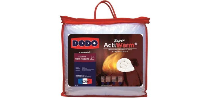 Cdiscount: DODO Couette tr&egrave;s chaude SUPER ACTIWARM - 450 g/m&sup2; - 220x240 cm &agrave; 49,99&euro; (au lieu de 59,99&euro;)