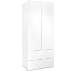 Cdiscount: Armoire Image 60A - 2 portes battantes, 2 tiroirs - L80xH191xP55 cm &agrave; 219,99&euro; (au lieu de 249,99&euro;)