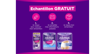 Envie de Plus: &Eacute;chantillons gratuits Always Discreet protections pour fuites urinaires