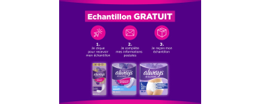 Envie de Plus: &Eacute;chantillons gratuits Always Discreet protections pour fuites urinaires